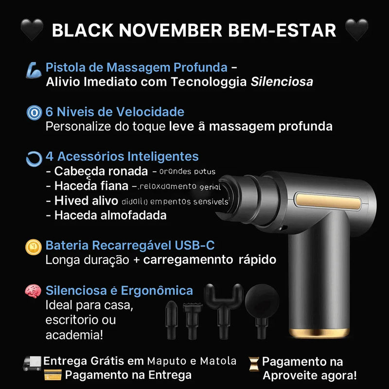 Pistola Eletrica Massageadora - Brilho Shop