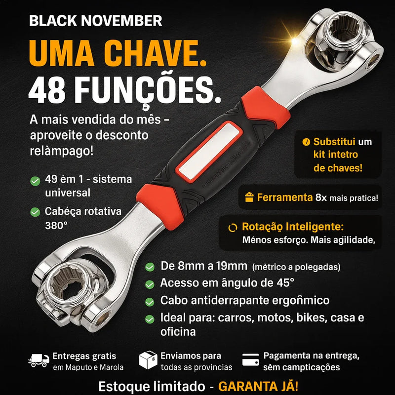 Chave Multifuncional Universal - Brilho Shop