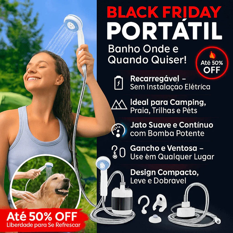 A22 - Chuveiro Elétrico Portátil 60W - Brilho Shop