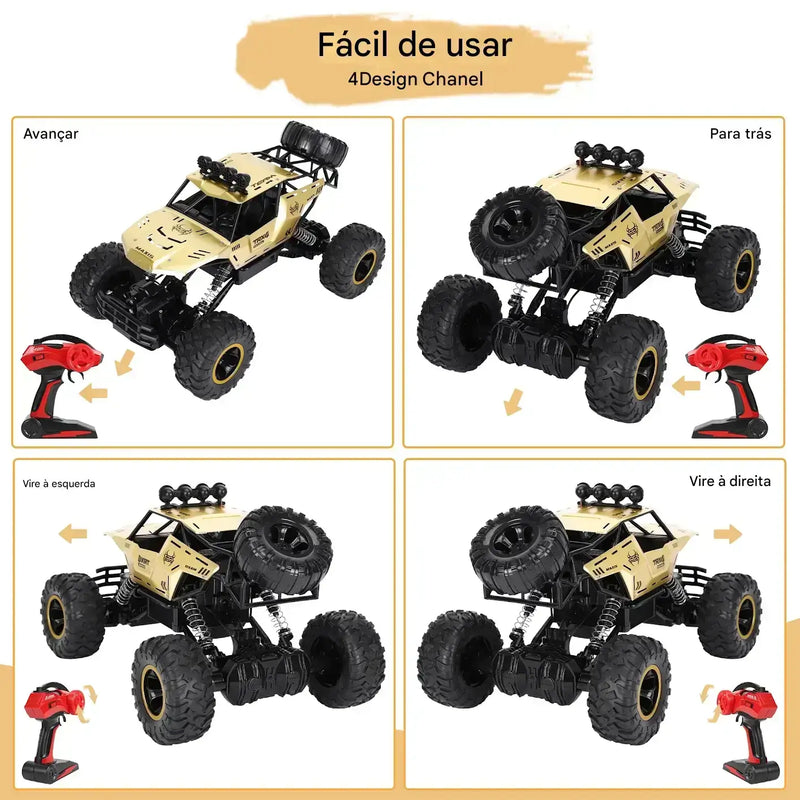 Carrinho Controle Remoto 6x6 Off-Road