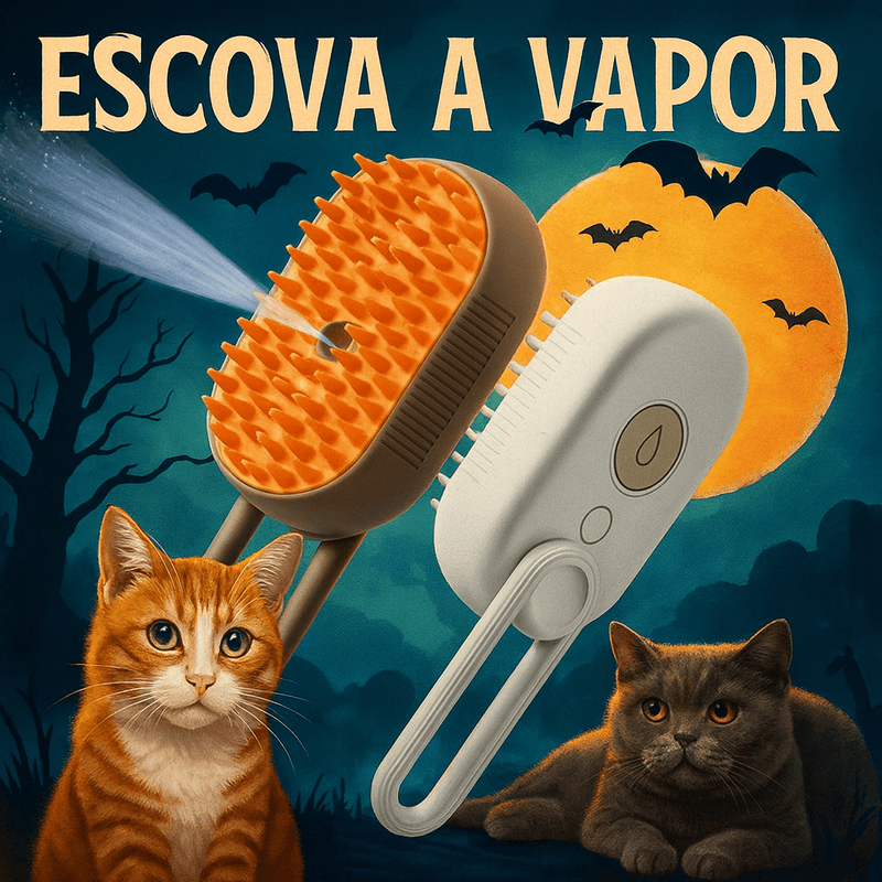 A16 - Escova a Vapor 3-em-1 para Pets