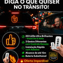 A08 - Luz de Gestos Engraçados para Carro com Controle Remoto - Brilho Shop
