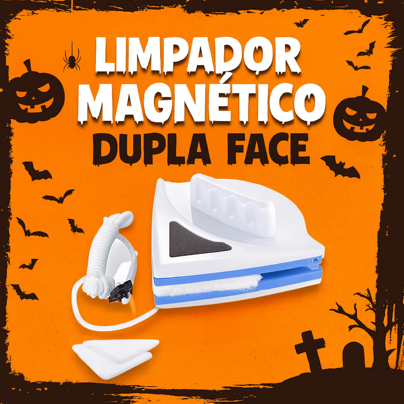 Limpador de Vidros Dupla Face Magnético