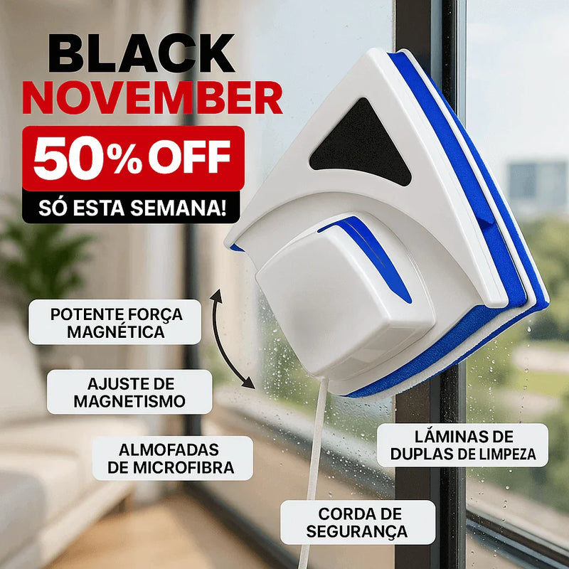 Limpador de Vidros Dupla Face Magnético - Brilho Shop
