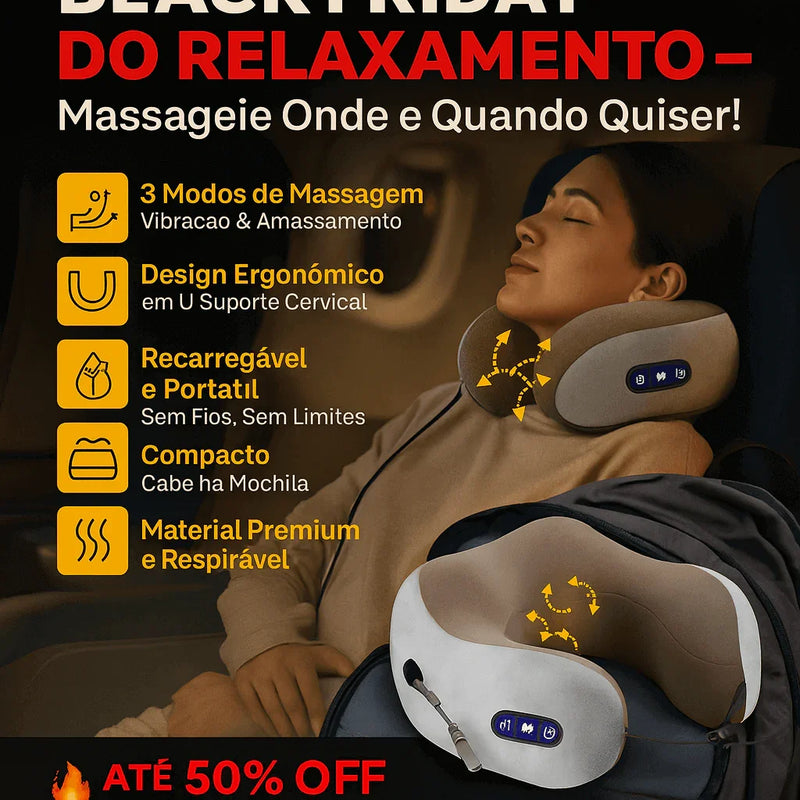 Almofada Massageadora 2 em 1 - Brilho Shop