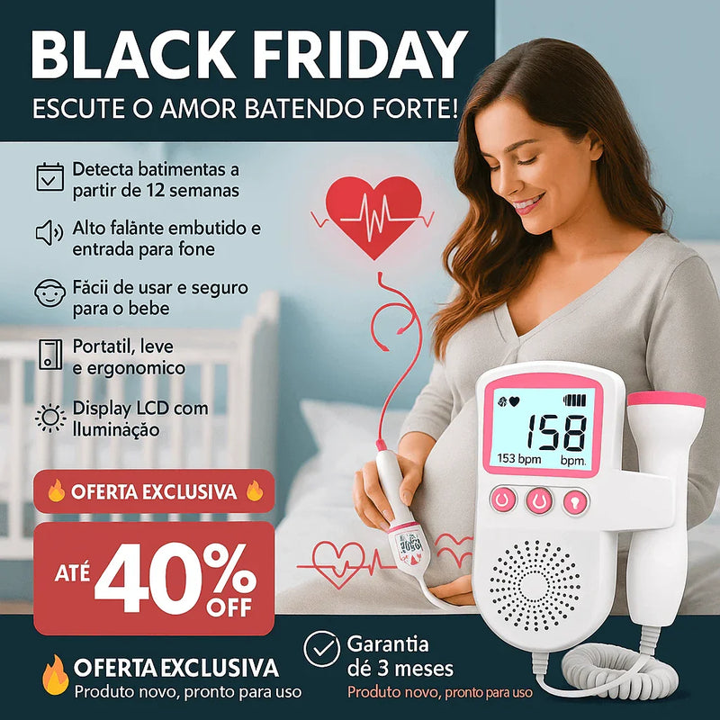 A06 - Monitor de Frequência Cardíaca Fetal - Brilho Shop