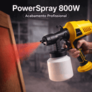 A02 -Pistola de Pintura Elétrica PowerSpray 800W Profissional