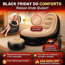 A21 - Poltrona Inflável Portátil em PVC Premium Com Bónus de Uma Bomba Manual - Brilho Shop