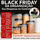 A20 - Potes Herméticos para Armazenamento de Cozinha - Brilho Shop
