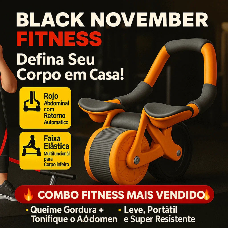 A09 - Rolo Turbo de Treino com Suporte para Cotovelo & Um Super Bónus - Brilho Shop